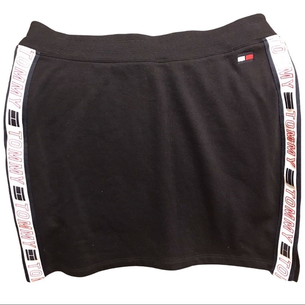 Tommy Hilfiger Sport Stretch Skirt Blue Side Spell Out